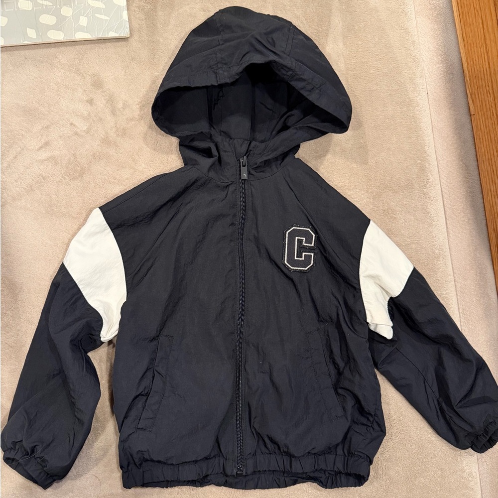 Zara Kids Black and White Hooded Jacket
